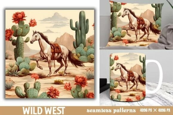 Download Wild West Western Seamless Background - Premium Bundle