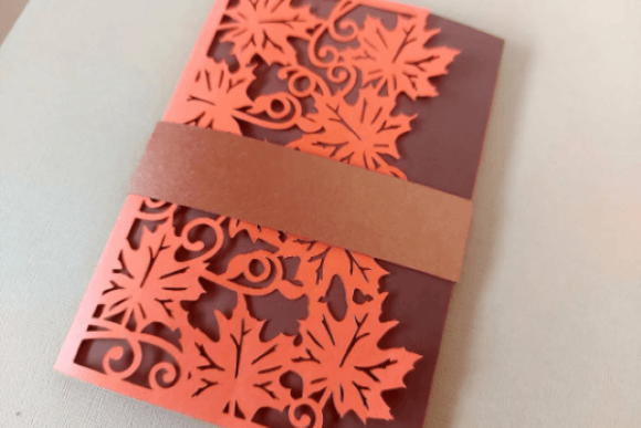 Download Autumn Wedding Tri Fold Pocket Card - Card Collection