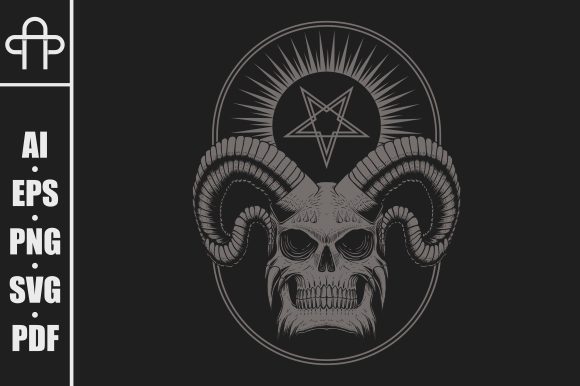 Download Devil Skull Vector Illustration - Illustration Collection