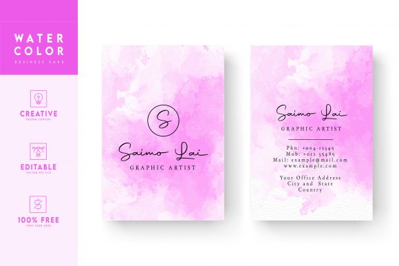 Download Vertical Business Card Graphic Template - Card Collection