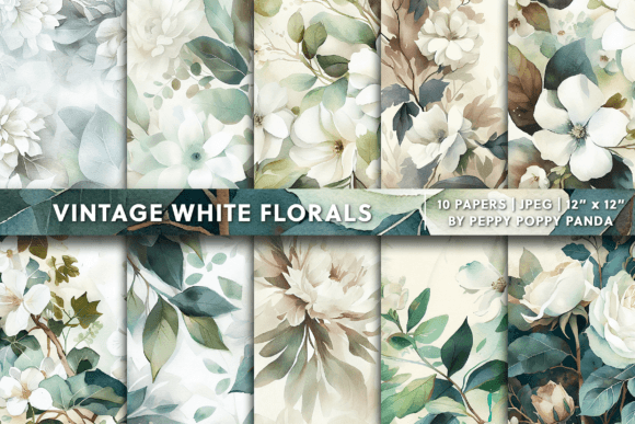 Download Vintage White Floral Background Texture - Floral background Collection