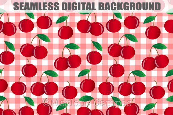 Download Cherries Seamless Background Pattern 01 - Premium Resources
