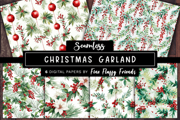 Download Christmas Garland Seamless Background - Premium Resources