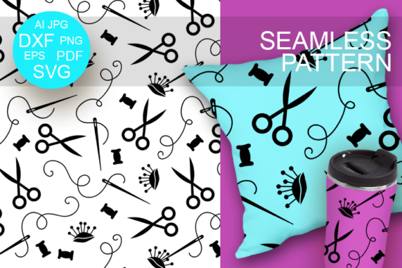 Download Seamless Background Pattern Sewing Room - Premium Resources