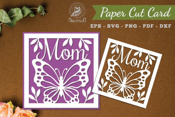 Download Mom Papercut Card SVG - Card Collection