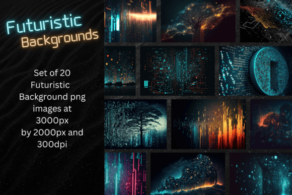 Download Futuristic Backgrounds - Set of 20 - Futuristic Collection