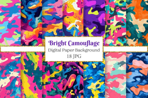 Download Bright Camouflage Seamless Background - Seamless background Collection