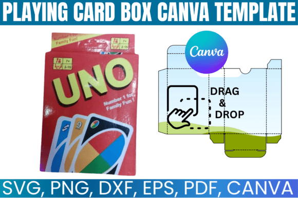 Download Playing Card Box Editable Canva Template - Card Collection