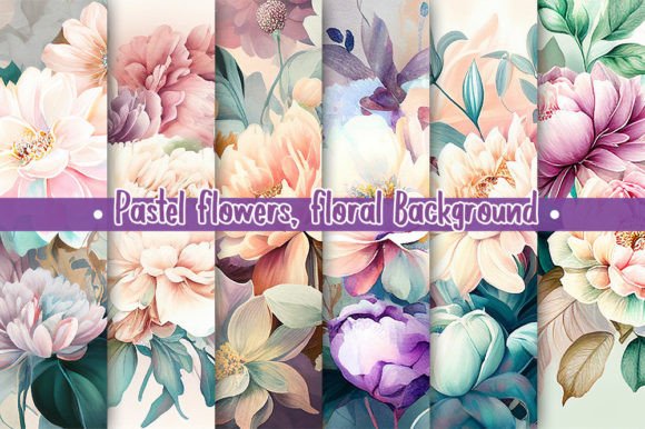 Download Pastel Flowers, Floral Background - Floral background Collection