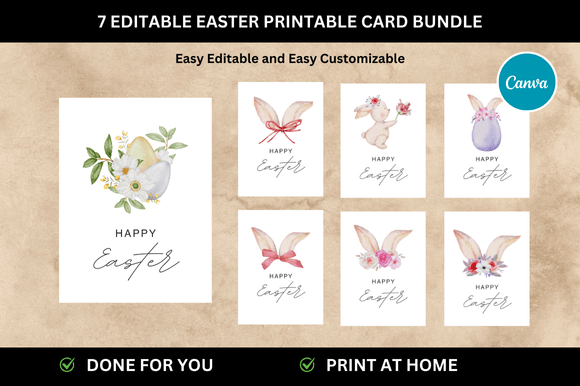 Download 7 Easter Printables Card Templates - Card Collection
