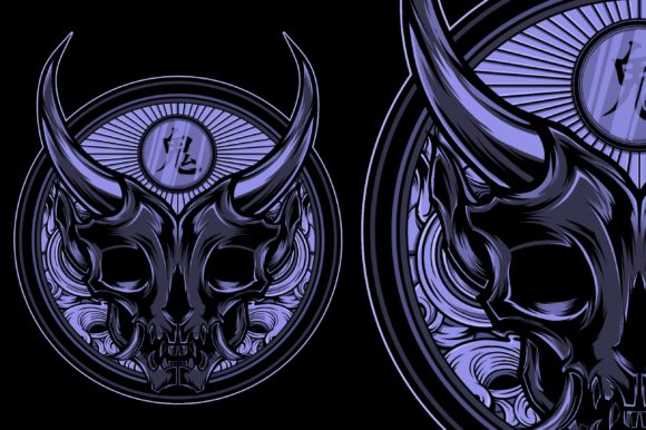 Download Onimusha Skull Vector Illustration - Illustration Collection