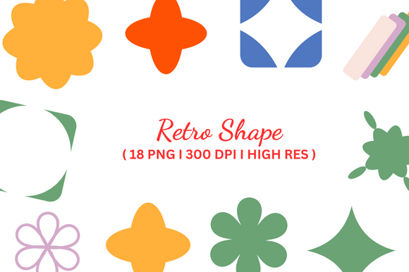 Download Retro Shape Illustration - Illustration Collection